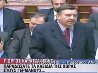 Φωτογραφία για Επίθεση Καρατζαφέρη....Κρυπτόμενος Πρωθυπουργός…ο Παπαδήμος