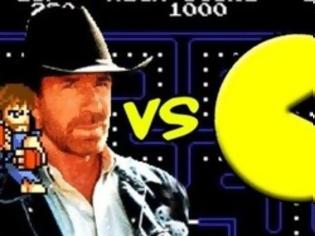 Φωτογραφία για VIDEO: Τσακ Νόρις εναντίον Pacman!