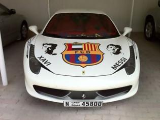 Φωτογραφία για Έβαψε τη Ferrari με χρώματα της Barcelona