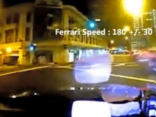 Φωτογραφία για Τρομακτικό τροχαίο on camera! Ferrari πέφτει πάνω σε ταξί, 3 νεκροί (VIDEO)