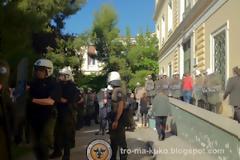 Ένταση αυτή την ώρα στα δικαστήρια Ευελπίδων - Δικάζονται μέλη της Χρυσής Αυγής