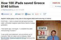 Τα 100 iPad που...κούρεψαν το ελληνικό χρέος