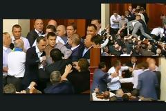 VIDEO: Άγριο ξύλο στην ουκρανική βουλή