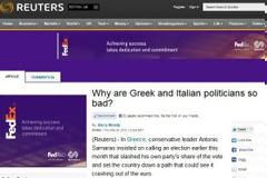 Το Reuters σχολιάζει την αποτυχία των Ελλήνων πολιτικών