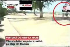 VIDEO: Ρεπόρτερ σκηνοθετεί... αμμοθύελλα και προδίδεται