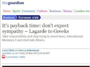 Φωτογραφία για Ειρωνείες και σκληρές δηλώσεις Λαγκάρντ κατά της Ελλάδας