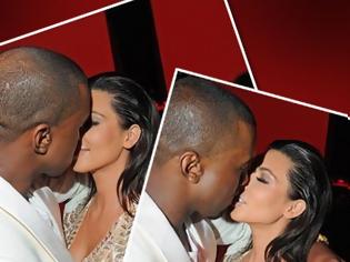 Φωτογραφία για Η Kim Kardashian ρούφηξε τον Kanye West!!!! (Photo)