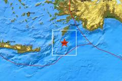 Σεισμική δόνηση 3,7 Ρίχτερ κοντά στη Κάρπαθο