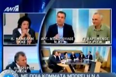VIDEO: Απίστευτος καυγάς on air μεταξύ Κανέλλη και Ντινόπουλου