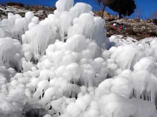 Φωτογραφία για ΚΡΗΤΗ: Κουνουπίδια από… πάγο – Όταν η φύση μεγαλουργεί [photos]