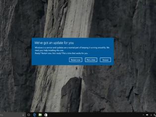 Φωτογραφία για Windows 10: Τέλος στο αυτόματο update