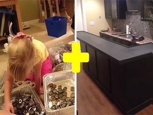 Φωτογραφία για Μάζεψε χιλιάδες καπάκια και μεταμόρφωσε την κουζίνα του με τον πιο μοναδικό τρόπο