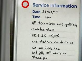 Φωτογραφία για Το ψεύτικο μήνυμα στο μετρό του Λονδίνου που εξέφρασε πολλούς
