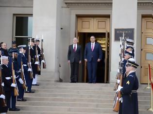 Φωτογραφία για Δήλωση ΥΕΘΑ Πάνου Καμμένου μετά τη συνάντησή του με τον Αμερικανό Υπουργό Άμυνας James Mattis στην Ουάσιγκτον