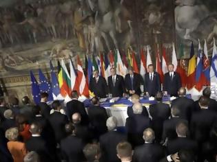 Φωτογραφία για Οι ηγέτες της ΕΕ υπέγραψαν τη Διακήρυξη της Ρώμης στην επετειακή Σύνοδο Κορυφής