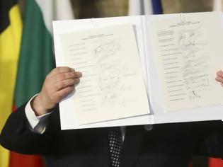 Φωτογραφία για Οι ηγέτες της Ευρωπαϊκής Ένωσης υπέγραψαν τη Διακήρυξη της Ρώμης