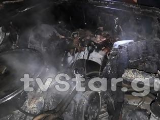 Φωτογραφία για Αυτοκίνητο τυλίχθηκε στις φλόγες στο κέντρο της Λαμίας