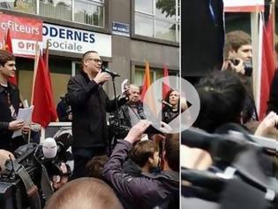 Φωτογραφία για Βίντεο-Σοκ: Μαχαίρωσαν δημοφιλή Βέλγο πολιτικό καθώς εκφωνούσε λόγο για την εργατική Πρωτομαγιά