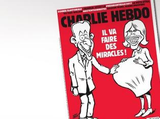 Φωτογραφία για Εξοργίζει η «εγκυμοσύνη» της Πρώτης Κυρίας της Γαλλίας στο πρωτοσέλιδο του Charlie Hebdo