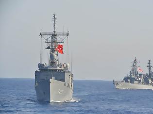 Φωτογραφία για Τουρκικά πολεμικά πλοία κοντά στις ακτές του Αγαθονησίου
