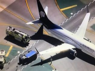 Φωτογραφία για Τρόμος: Αεροσκάφος συγκρούστηκε με φορτηγό! Οκτώ τραυματίες