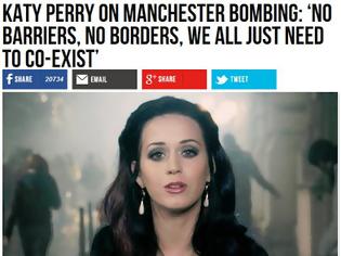 Φωτογραφία για Μετά τη σφαγή του Μάντσεστερ η Katy Perry έχει την λύση : «Όχι στα σύνορα, όχι στους φραγμούς». (Η ίδια μένει σε έπαυλη με τεράστιες πόρτες και φραγμούς)
