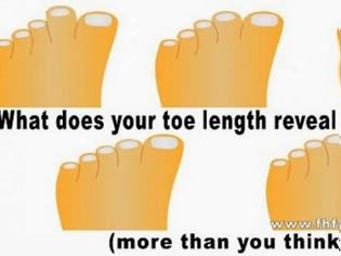 Φωτογραφία για Τι αποκαλύπτουν τα δάχτυλα των ποδιών σας για εσάς