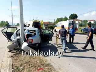 Φωτογραφία για Τροχαίο ατύχημα με τρεις τραυματίες νωρίτερα στα Τρίκαλα [photos]