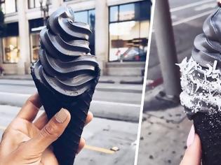 Φωτογραφία για Μαύρο παγωτό χωνάκι σαν τη ψυχή του πρώην σου [video]
