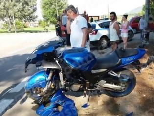 Φωτογραφία για Τροχαίο με τραυματισμο 41χρονου μοτοσικλετιστή στο Καλλίκωμο