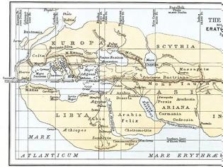 Φωτογραφία για Ο παγκόσμιος χάρτης του Ερατοσθένη - Έτσι έβλεπε τη Γη το 220 π.Χ