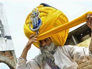 Φωτογραφία για ΔΕΝ ΥΠΑΡΧΕΙ! Διαβάστε πόσο ζυγίζει το τουρμπάνι που φοράει ηλικιωμένος Ινδός! [video]