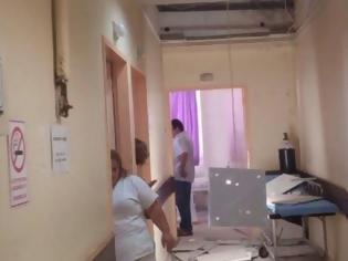 Φωτογραφία για Νοσοκομείο Χίου: Κατέρρευσε μέρος της οροφής στην παθολογική