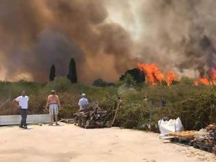 Φωτογραφία για Εκτός ελέγχου πυρκαγιά στην Πρέβεζα που απειλεί οικισμό -Κάηκαν εργοστάσιο και θερμοκήπια