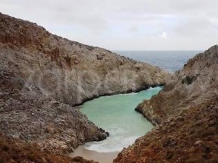 Φωτογραφία για Σεϊτάν Λιμάνια: Δείτε πώς έγινε η «κρυφή παραλία» των Χανίων μετά την πρώτη κακοκαιρία