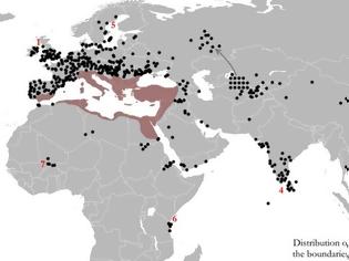 Φωτογραφία για Χάρτης: Η παγκόσμια επιρροή του Βυζαντίου στον 'Παλαιό Κόσμο'