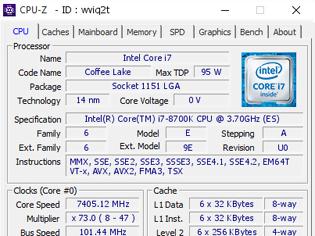 Φωτογραφία για Ο Core i7 8700K σπάει ρεκόρ στα 7.4GHz!