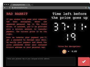 Φωτογραφία για Bad Rabbit : Νέα Ransomware επίθεση εξαπλώνεται ραγδαία