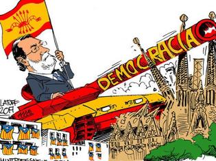 Φωτογραφία για Τι σημαίνουν τα σύμβολα στο νέο σκίτσο του Latuff για τη Καταλονία