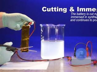 Φωτογραφία για Νέα πιο ασφαλής και ανθεκτική μπαταρία λιθίου-ιόντων (video)