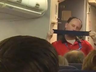 Φωτογραφία για Οι πιο ξεκαρδιστικές οδηγίες ασφαλείας από έναν αεροσυνοδό![vid]