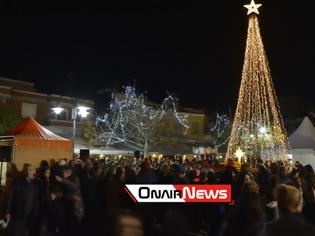 Φωτογραφία για Άναψε το Χριστουγεννιάτικο δέντρο στην κεντρική πλατεία του Μεσολογγίου (φωτο)