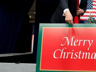 Φωτογραφία για Ντόναλντ Τραμπ: «Τέρμα το «καλές γιορτές» των νεοταξιτών θα λέμε… «Καλά Χριστούγεννα» και σε όποιον αρέσει» (βίντεο)