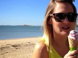 Φωτογραφία για Γυναίκα δέχεται μια αηδιαστική έκπληξη καθώς απολαμβάνει το παγωτό της [Video]