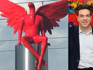 Φωτογραφία για Η απάντηση του Έλληνα γλύπτη που έφτιαξε τον «Κόκκινο Αγγελο» - «Θυμίζει Εωσφόρο», λένε οι κάτοικοι [Βίντεο-Εικόνες]