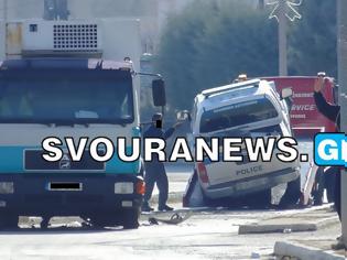 Φωτογραφία για Τροχαίο με περιπολικό στην Καστοριά - Στο νοσοκομείο αστυνομικός (φωτογραφίες)