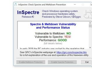 Φωτογραφία για InSpectre μπορείς να γνωρίζεις αν το PC σου είναι ευάλωτο στα CPU exploits