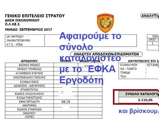 Φωτογραφία για Πως προκύπτει η προσωπική διαφορά στο νέο μισθολόγιο των Στρατιωτικών (ΠΑΡΑΔΕΙΓΜΑ)