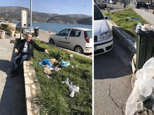Φωτογραφία για Ξεχύλισε η οργή του ΠΑΝΑΓΙΩΤΗ ΣΤΑΪΚΟΥ: Γέμισε από σκουπίδια η Παραλία του Αστακού- Το Τριώδιο άνοιξε στο λιμάνι μας με τον πιο γλαφυρό τρόπο!!!!