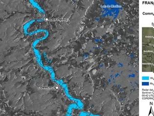 Φωτογραφία για Δορυφορική παρακολούθηση των πλημμυρών στη γαλλική περιοχή Grand-Est